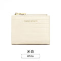 Women's Crocodile Pattern Leather Wallet – Compact Zippered Coin Purse