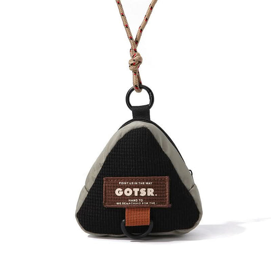 Triangle Coin Purse & Key Bag – Compact Neck & Shoulder Pouch