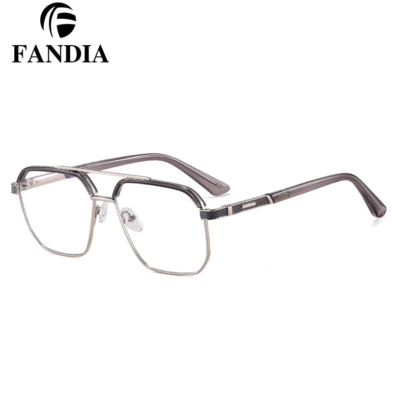 Men’s Square Anti-Blue Light Glasses – Business Style Full Frame Eyewear
