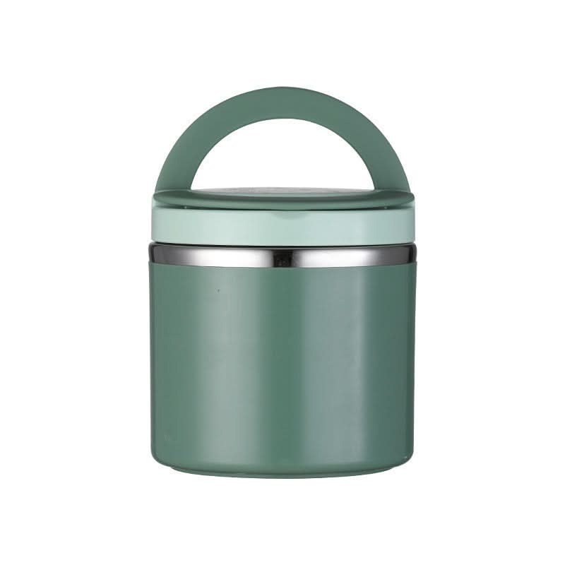 Insulated Stainless Steel Round Lunch Box – Thermal Food Container for Adults