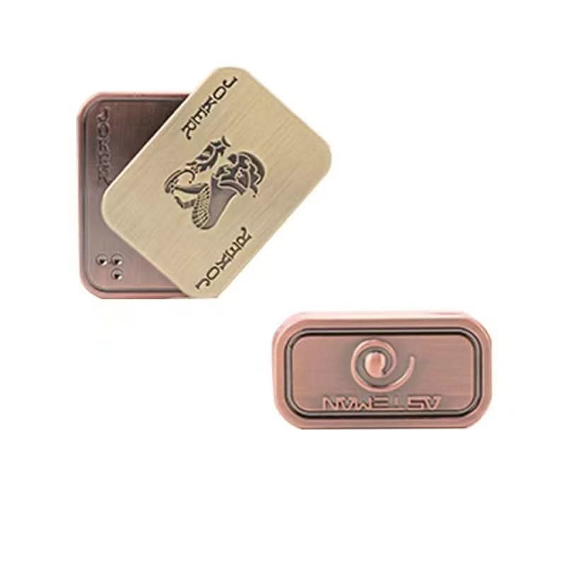 Bronze Magnetic Push Card Fidget Toy – EDC Decompression Coin Slider