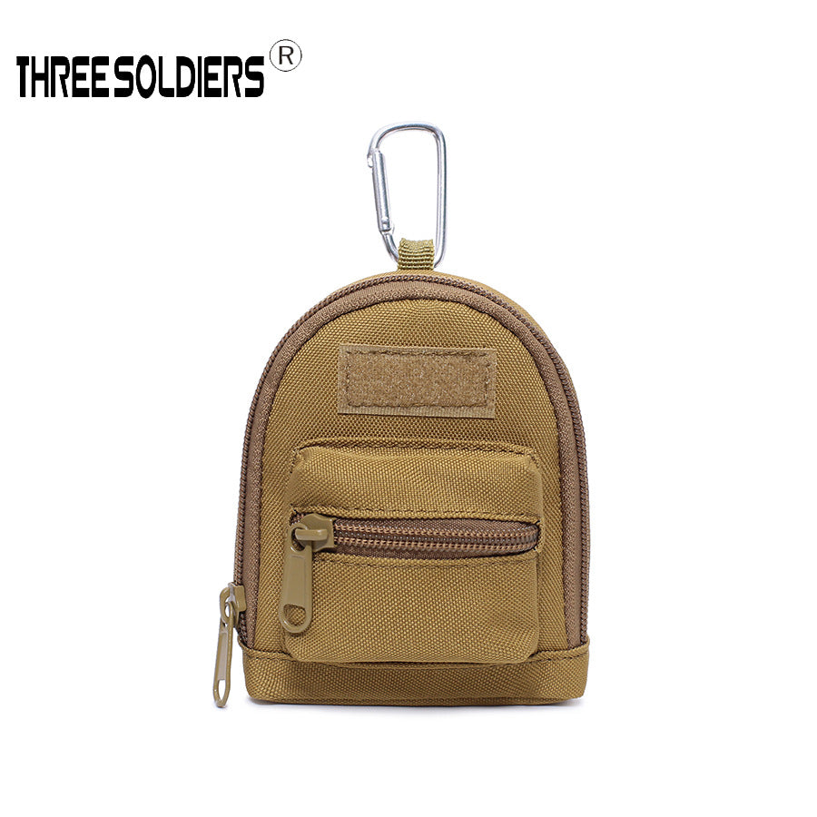 Mini Tactical Backpack Keychain – Multi-Purpose Oxford Storage Pouch