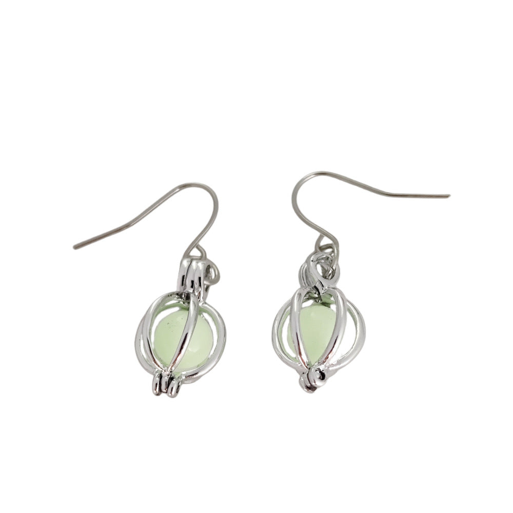 Luminous Pumpkin Halloween Earrings for Women – 3D Drop Hook Style