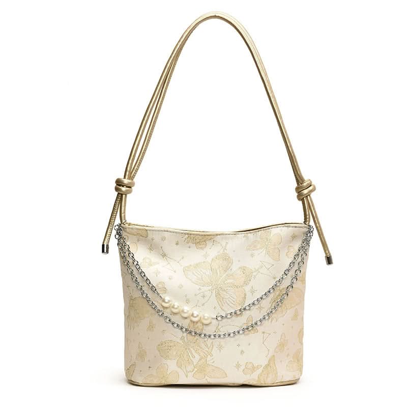 Stylish PU Leather Bucket Bag – Drawstring Shoulder Bag for Women