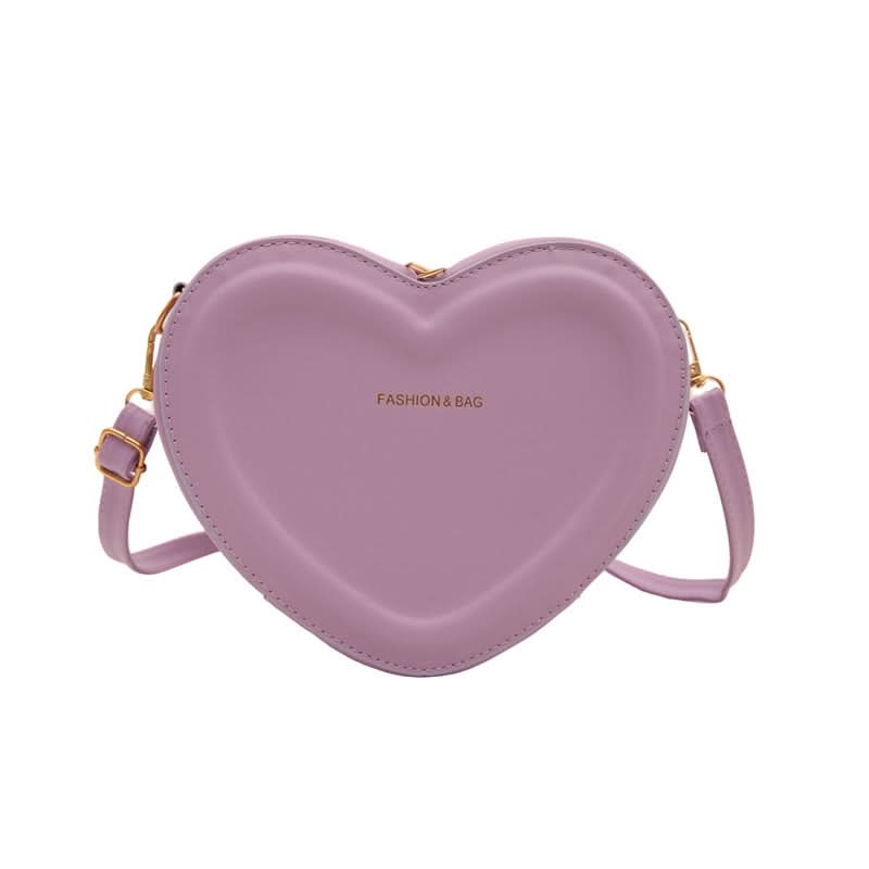 Trendy Heart-Shaped PU Shoulder Bag for Women
