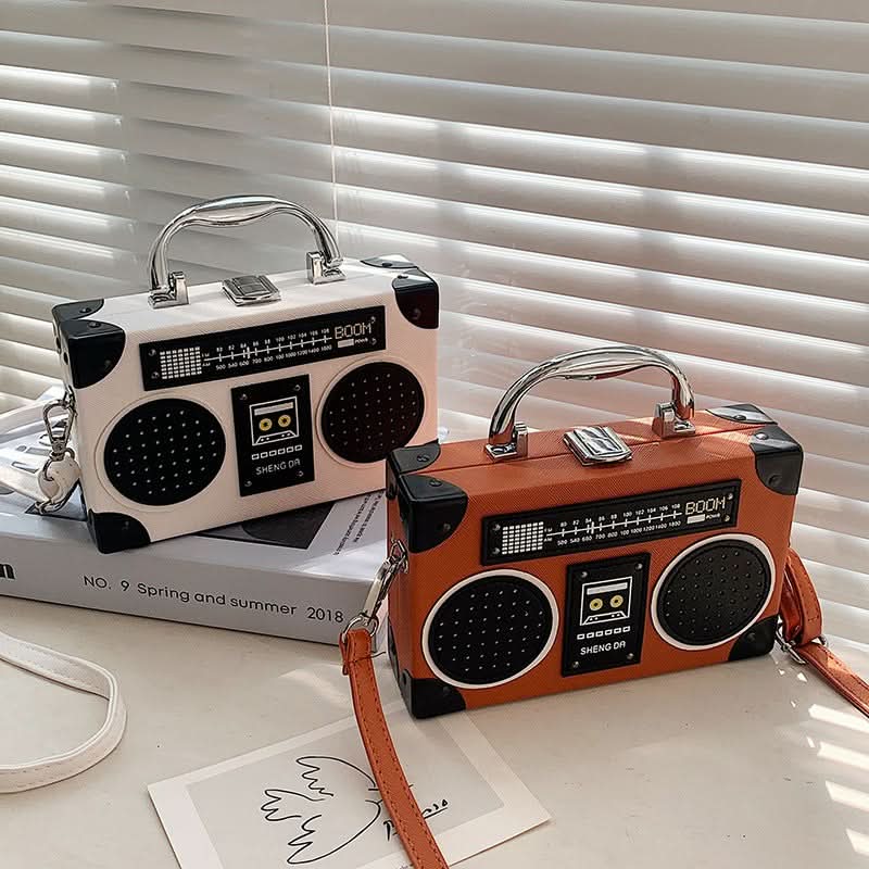 Retro Radio Shoulder Bag for Women