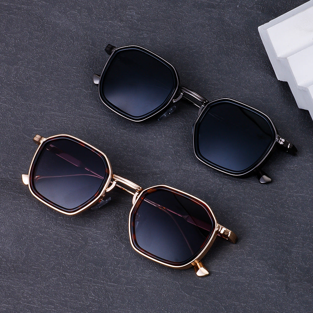 Men's Polarized Square Sunglasses – Full Frame TAC Lenses, Metal Frame