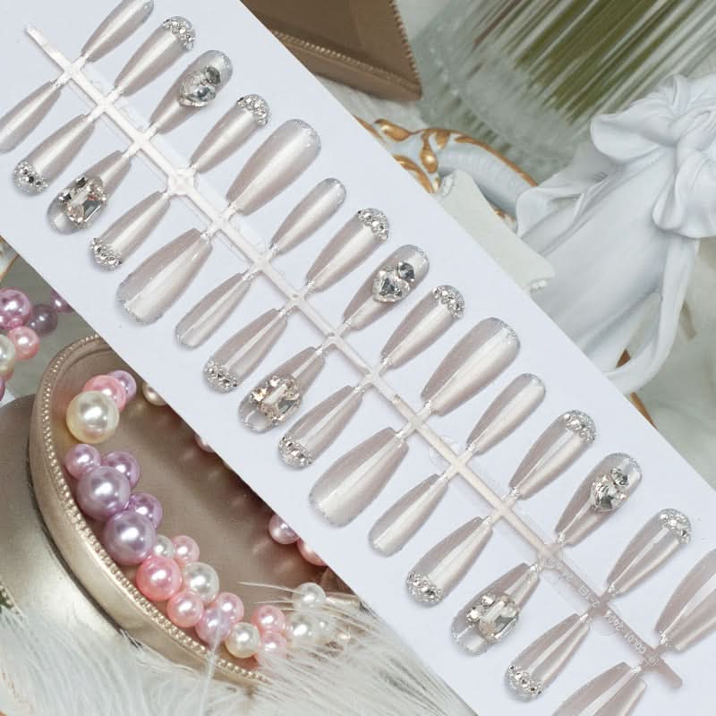 3D Cat Eye Handmade Nail Art – 30-Piece Prefabricated Set