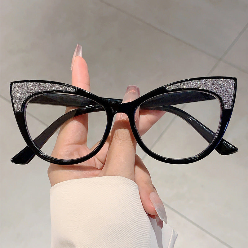 Trendy Cat-Eye Anti-Blue Light Glasses for Women – Large Frame Butterfly Eyewear