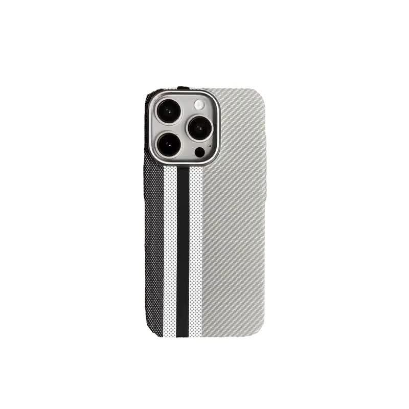 Magnetic Kevlar iPhone Case – Shockproof Carbon Fiber