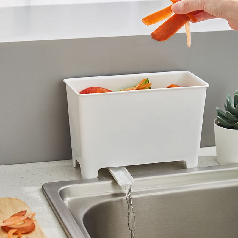 Sink-Mounted Kitchen Food Waste Drain Bin
