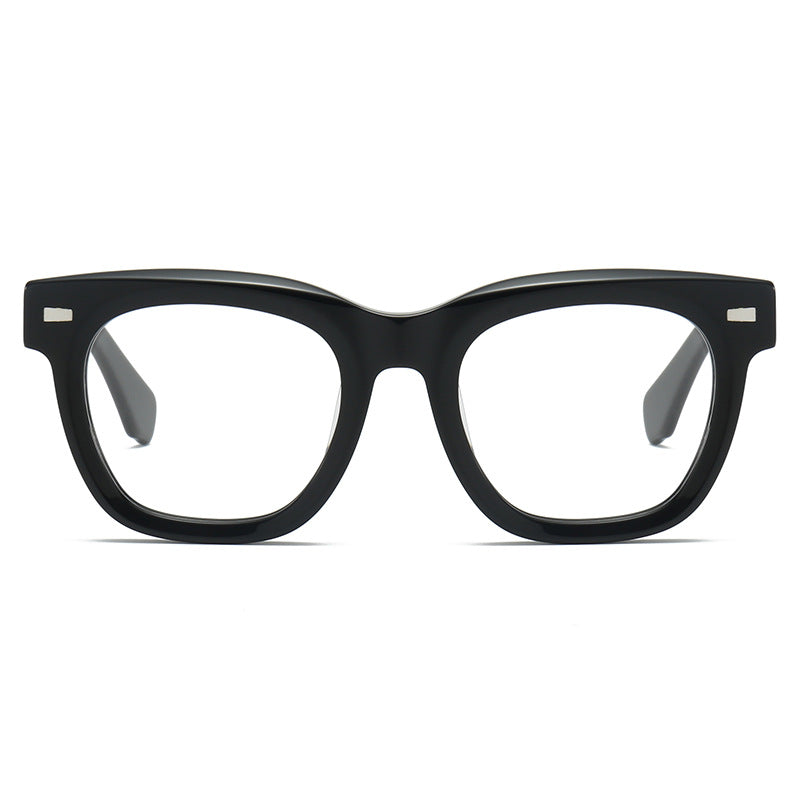 Retro Flat Eyewear for Men & Women, Big Face Fit, Myopia-Ready