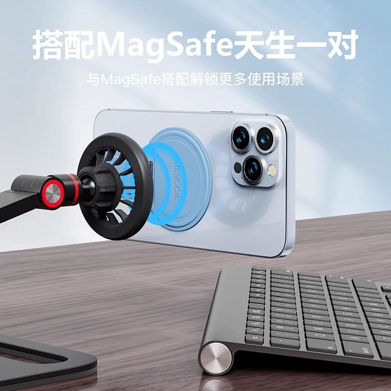 Ultra-Thin Mag Safe Magnetic Phone Stand – Portable Adhesive Back Holder