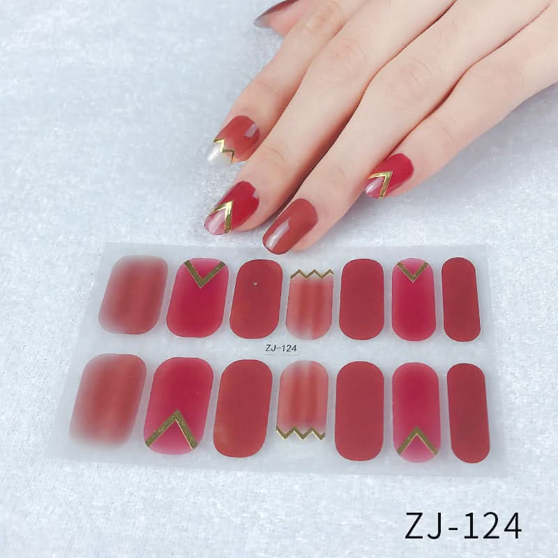 Waterproof 3D Gel Nail Stickers - Durable