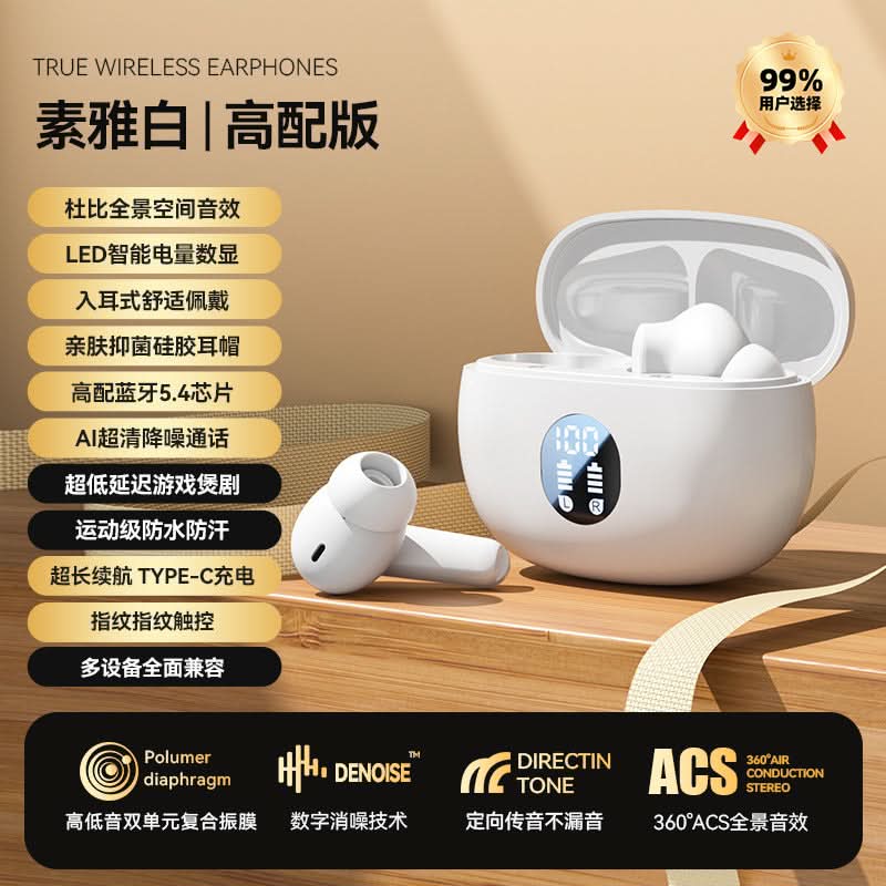 Wireless Bluetooth Sports Earbuds with Noise Reduction