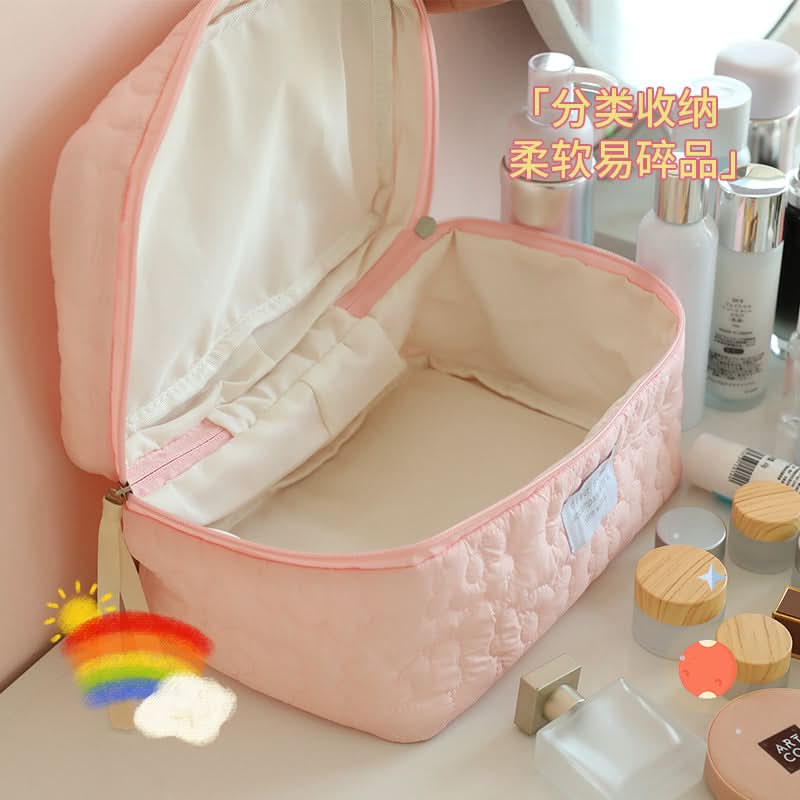 Medium Rectangular Cosmetic Bag for Travel