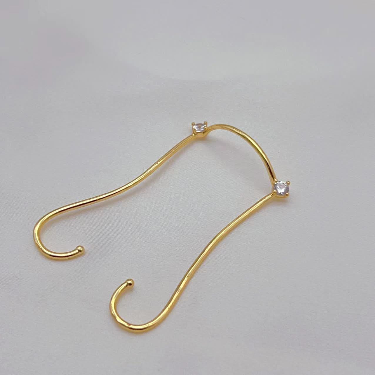 Gold Geometric Nose Clip, Cyberpunk Punk Jewelry