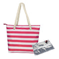 Women's Oxford Cloth Waterproof Handbag – Striped Insulated Shoulder Tote
