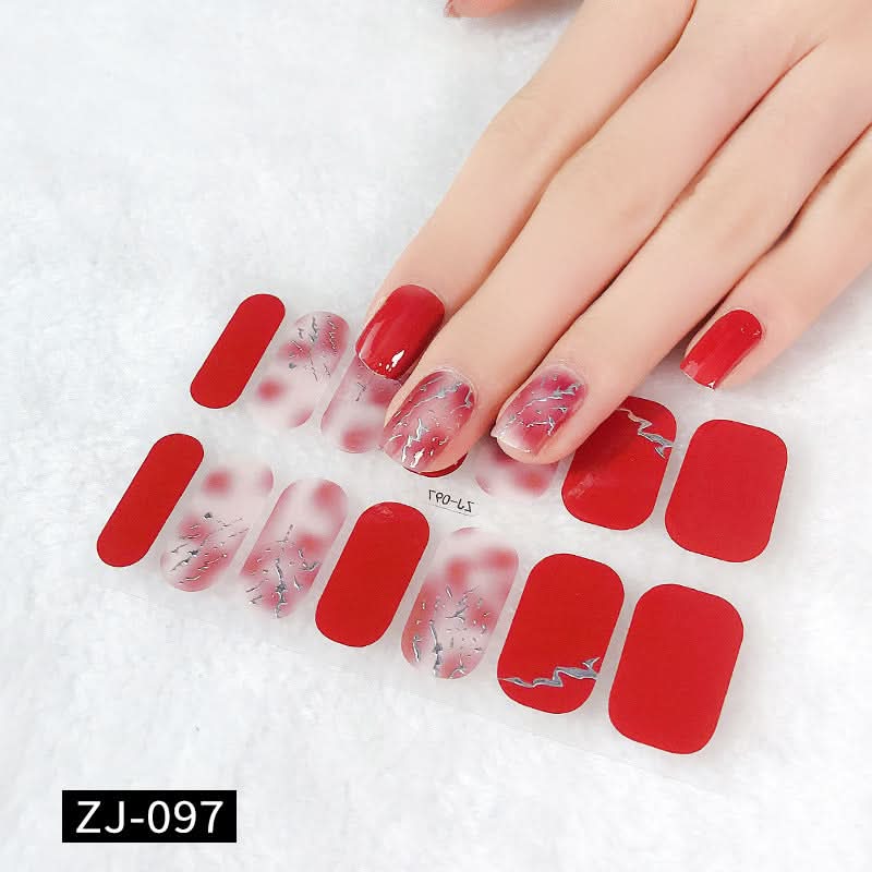Waterproof 3D Gel Nail Stickers - Durable