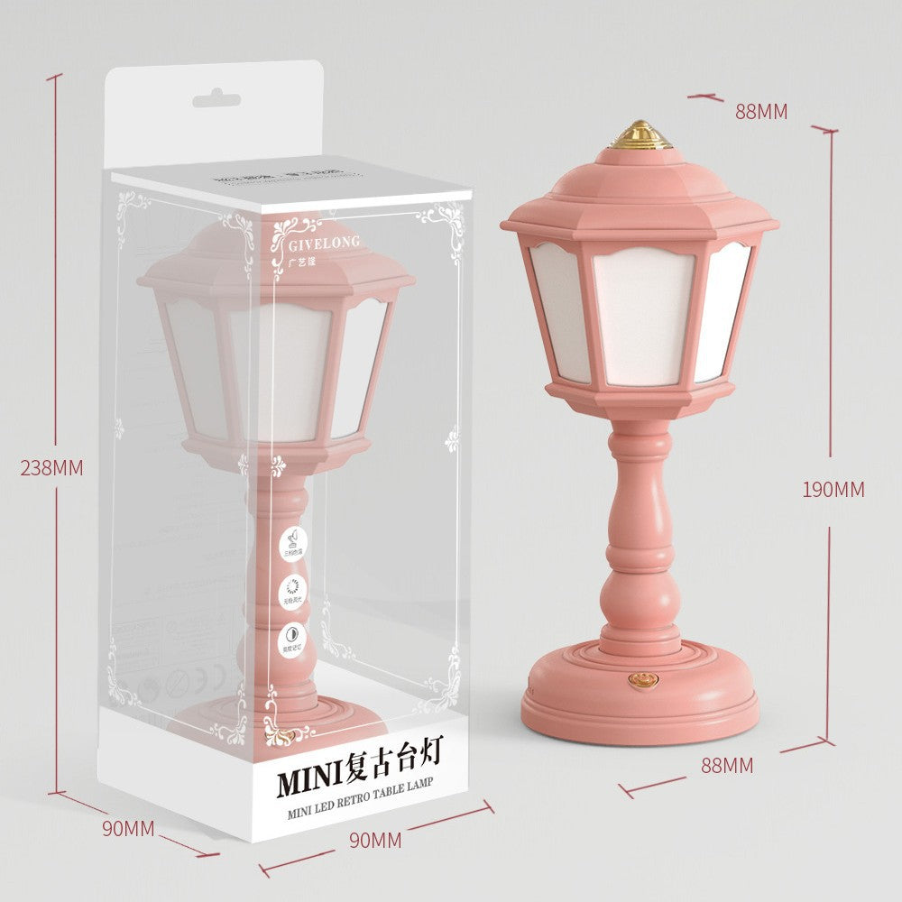Modern LED Touch Desk Lamp – USB Rechargeable Night Light for Bedroom or Gift Use