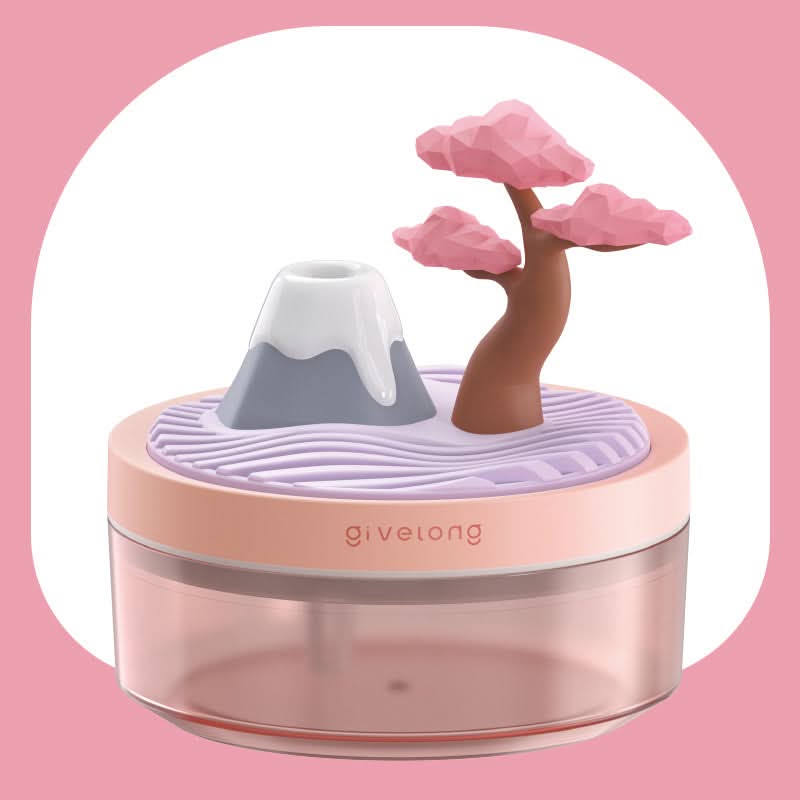 USB Flower Humidifier with Colorful Night Light