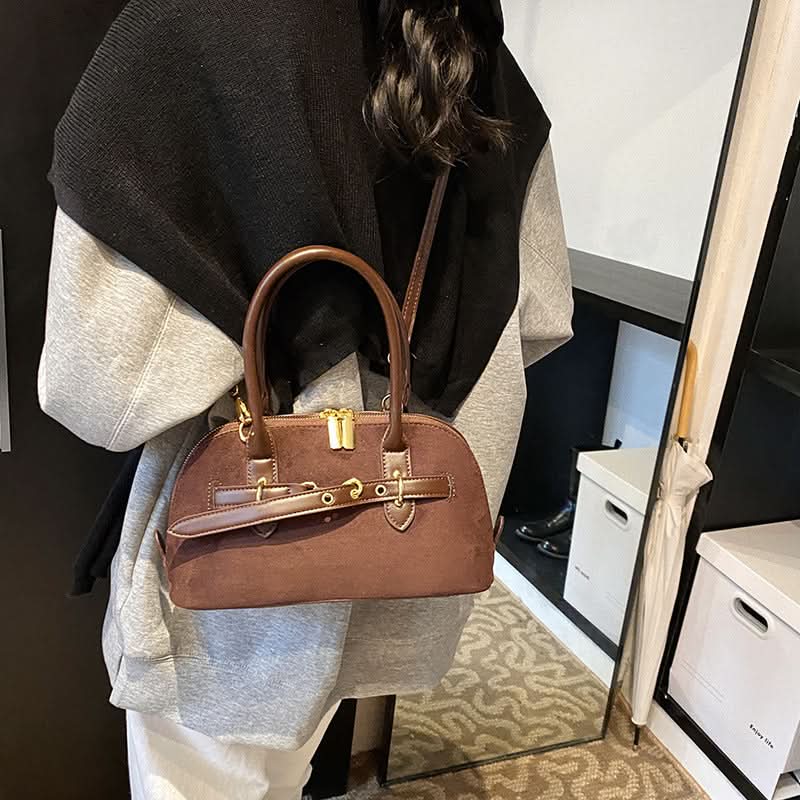 Women's Retro PU Leather Shoulder Bag – Commuter Messenger Tote