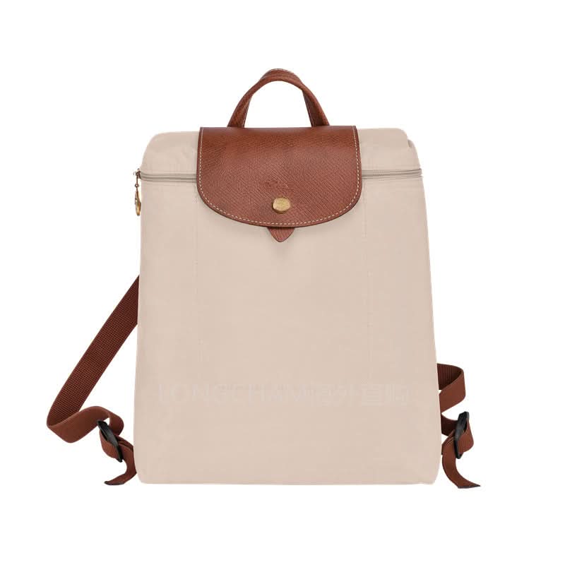 Women's Nylon School Backpack – Stylish Embroidered Shoulder Bag
