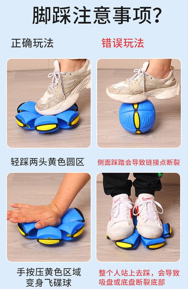 UFO Transforming Elastic Ball – Light-Up Sensory Toy for Kids