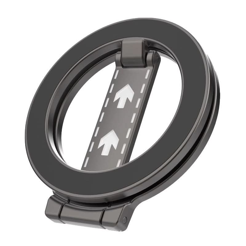 Mag Safe Double-Sided Magnetic Phone Holder – 360° Rotating Metal Ring Stand