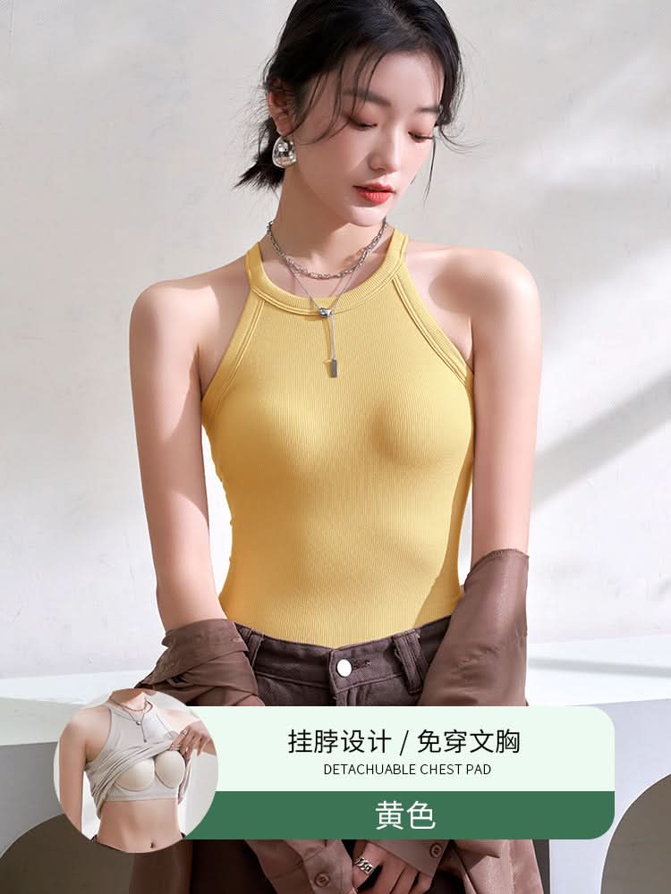 Padded Halter Neck Camisole for Women