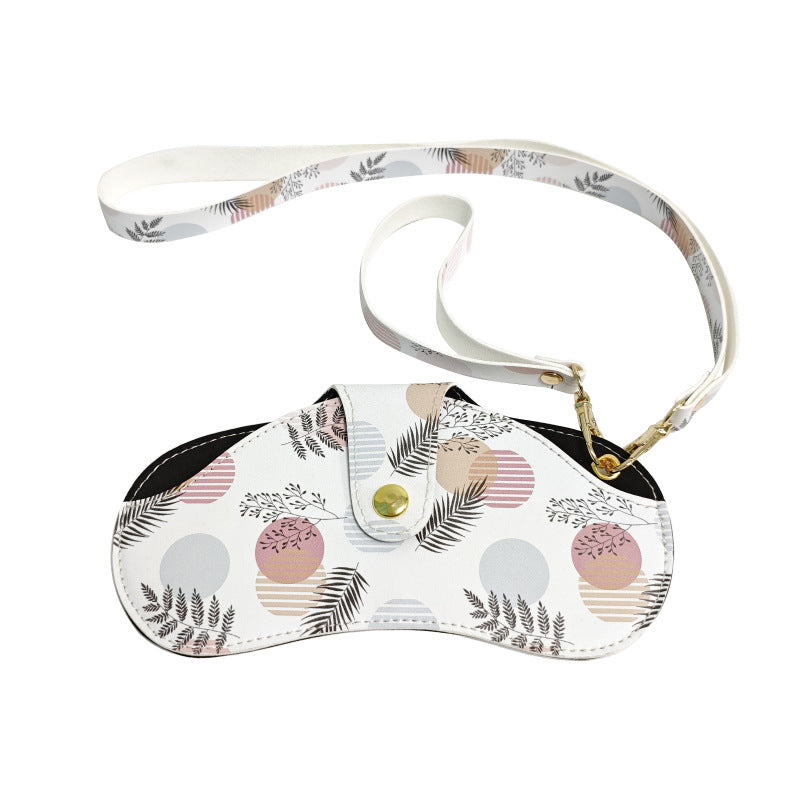 Floral Neck Hanging Leather Glasses Case – Stylish Glasses Holder