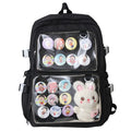 Trendy Transparent Backpack for School & Travel