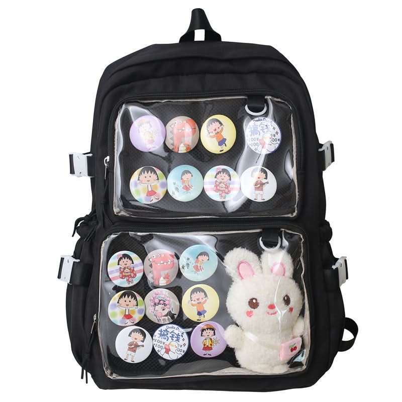 Trendy Transparent Backpack for School & Travel