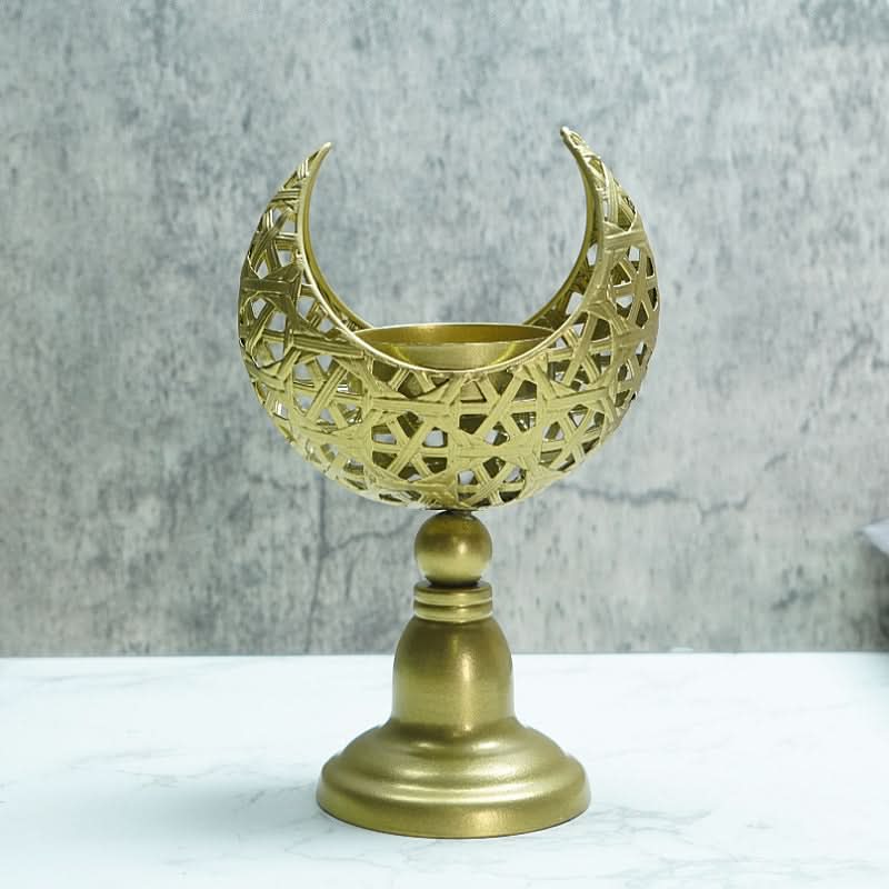 Golden Moon Candle Holder