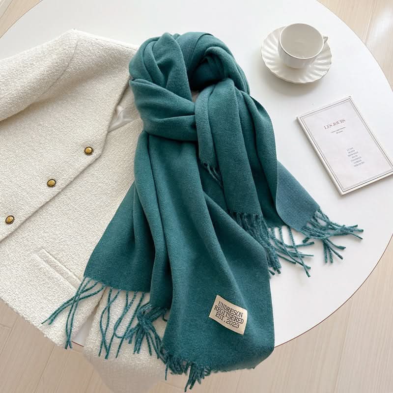 Korean Style Double-Sided Imitation Cashmere Scarf
