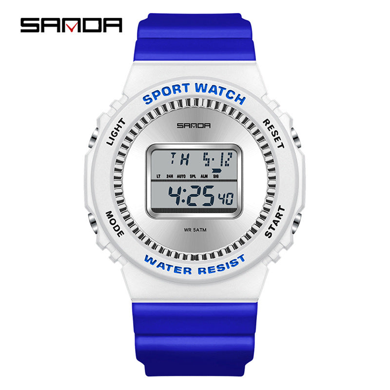 SANDA Multifunctional Digital Sports Watch – Waterproof Luminous Watch with Countdown