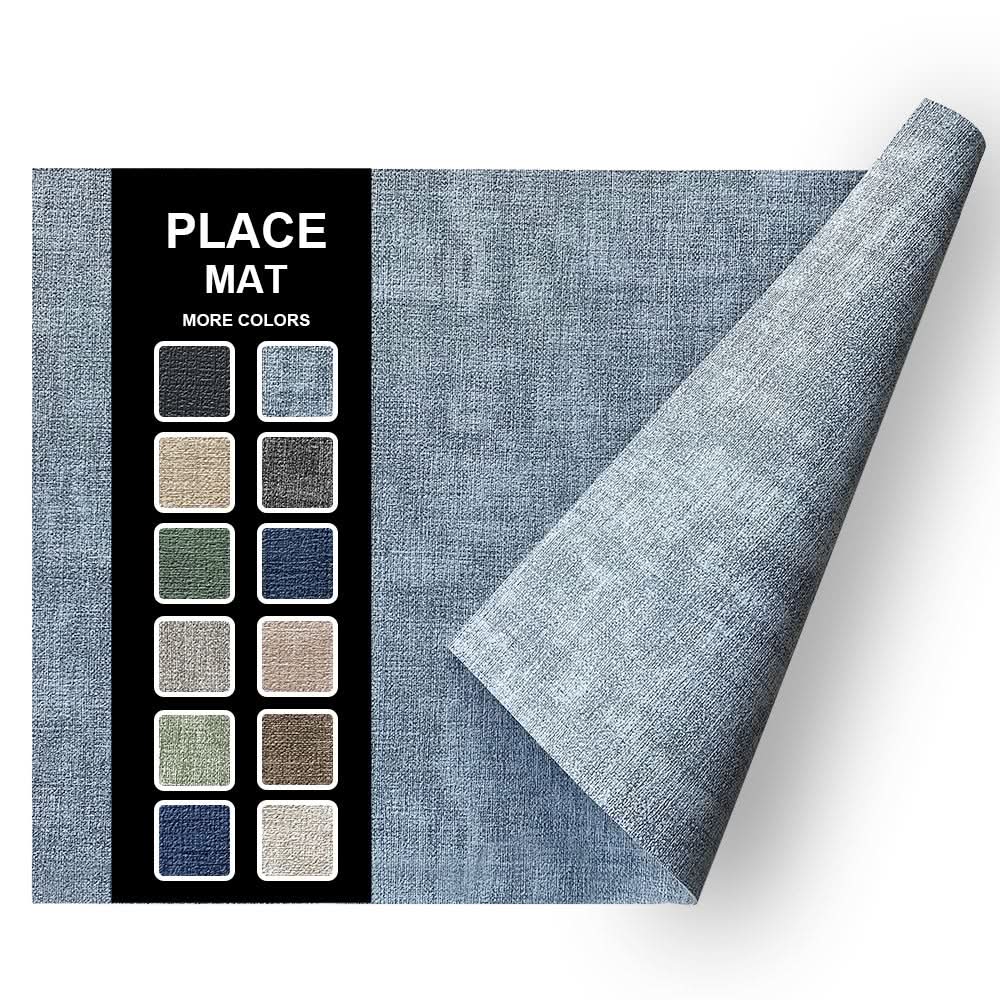 Double-Sided Leather Waterproof Square Placemat