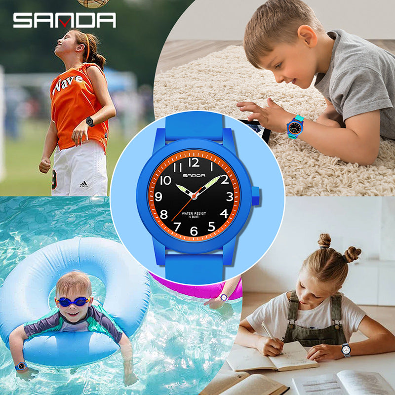 Sanda Waterproof Digital Quartz Watch – Unisex Shockproof Outdoor Kids Sports Watch