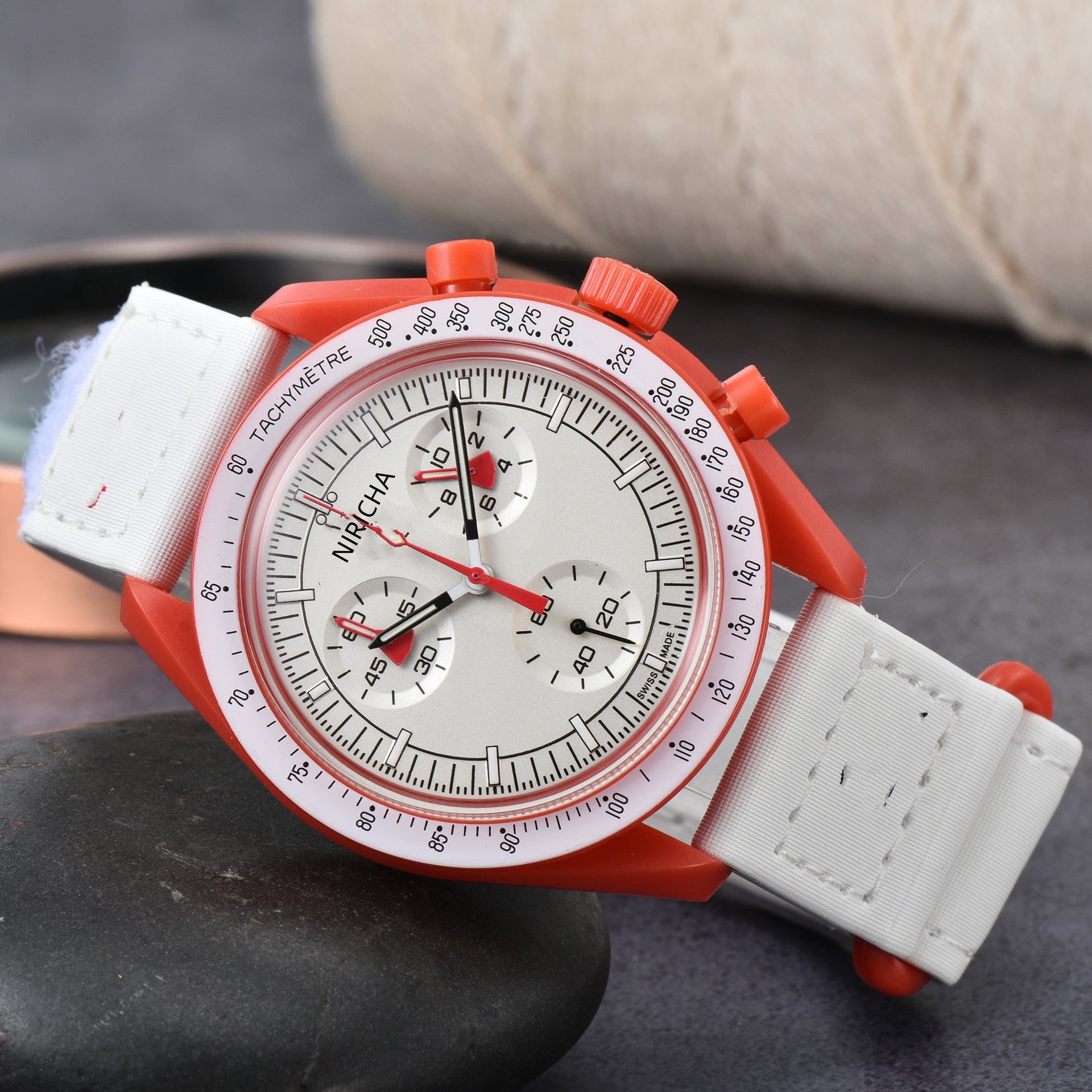 Men's Sport Quartz Watch – 6-Pin Super Luminous Dial