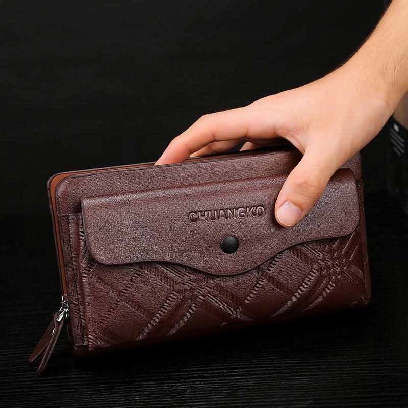 Men’s PU Leather Business Briefcase – Light Luxury Style