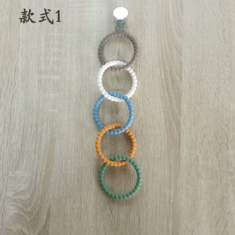 Soft Silicone Baby Teething Rings – BPA-Free, Soothing Chew Toy