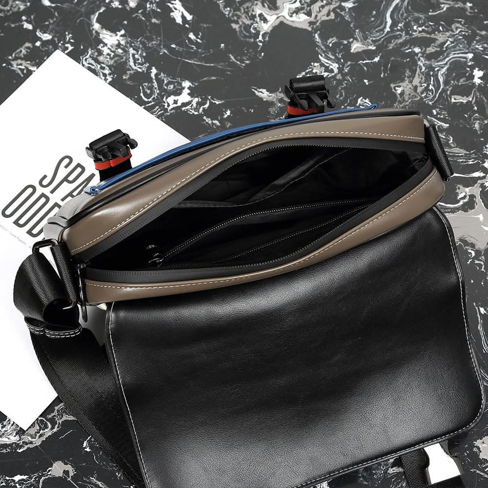 Men's Trendy Plaid Crossbody Bag – For Street Style