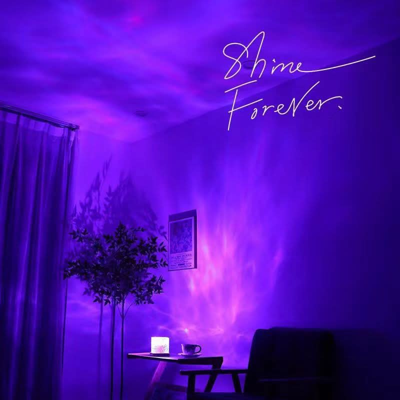 16-Color Dynamic Water Ripple Lamp with Remote Control