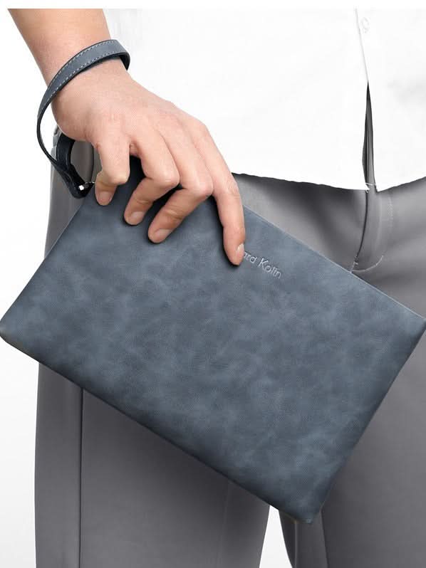 Men’s PU Leather Clutch Bag – Business Handbag & Envelope Wallet