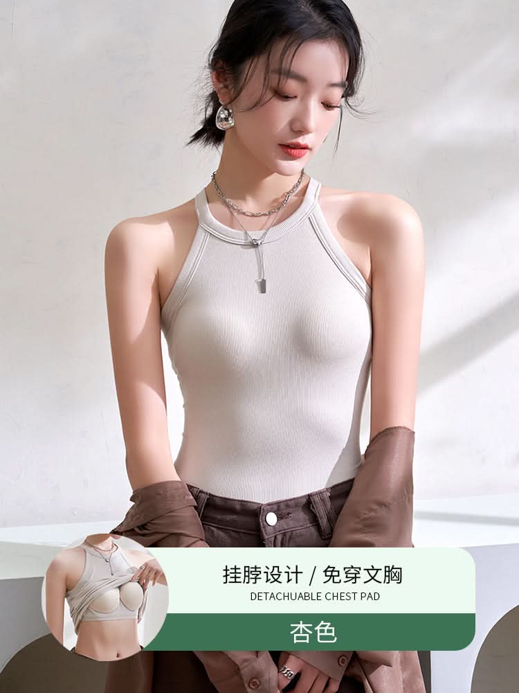 Padded Halter Neck Camisole for Women