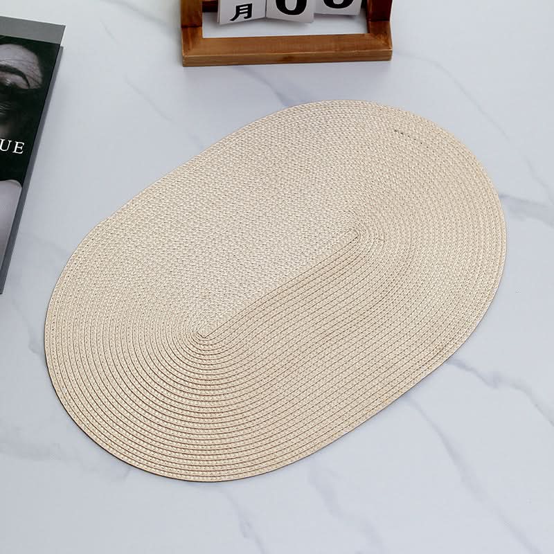 Durable Waterproof Woven PP Placemat - Oval