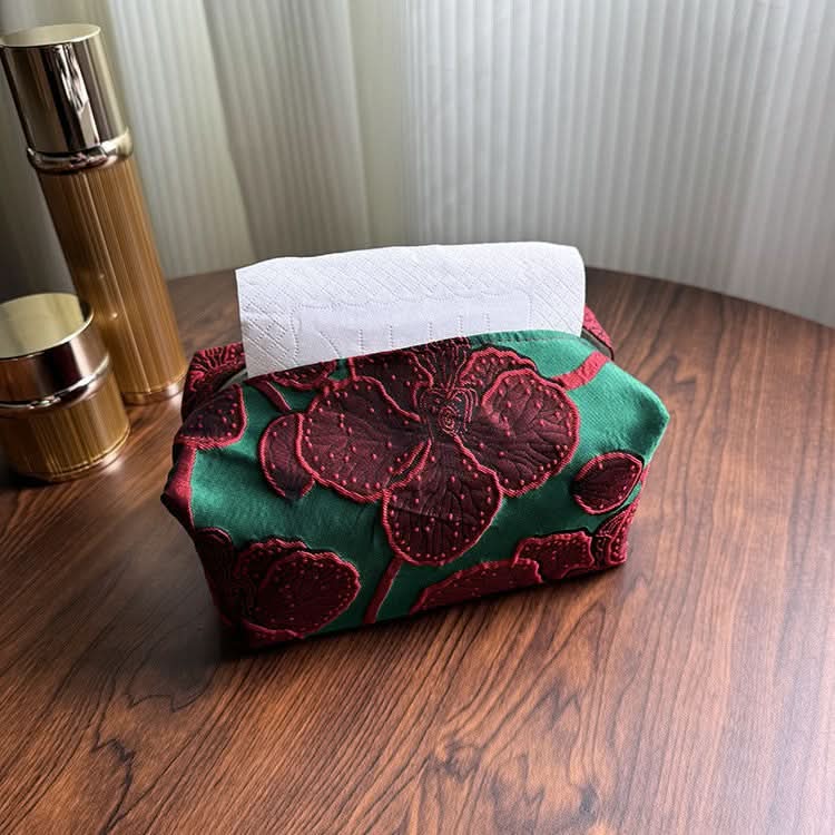 Creative Fabric Tissue Box Cover – Stylish Dust-Proof Tissue Holder for Home & Car