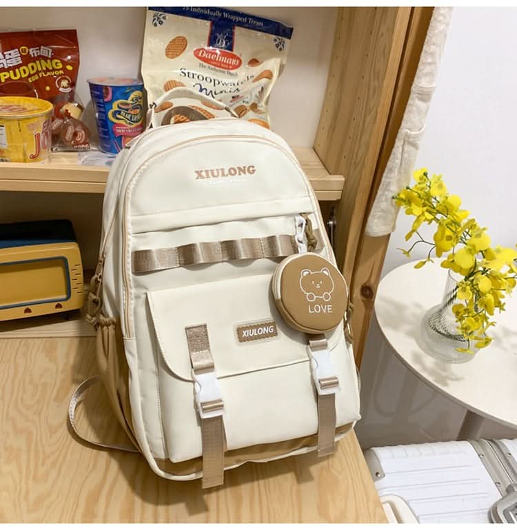 Lightweight School Backpack for Teens – Large Capacity Oxford Bag