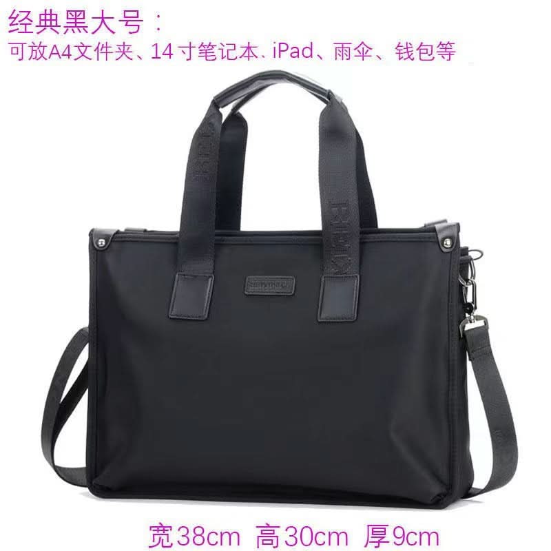 Men’s Canvas Oxford Shoulder Bag – Business Messenger Briefcase