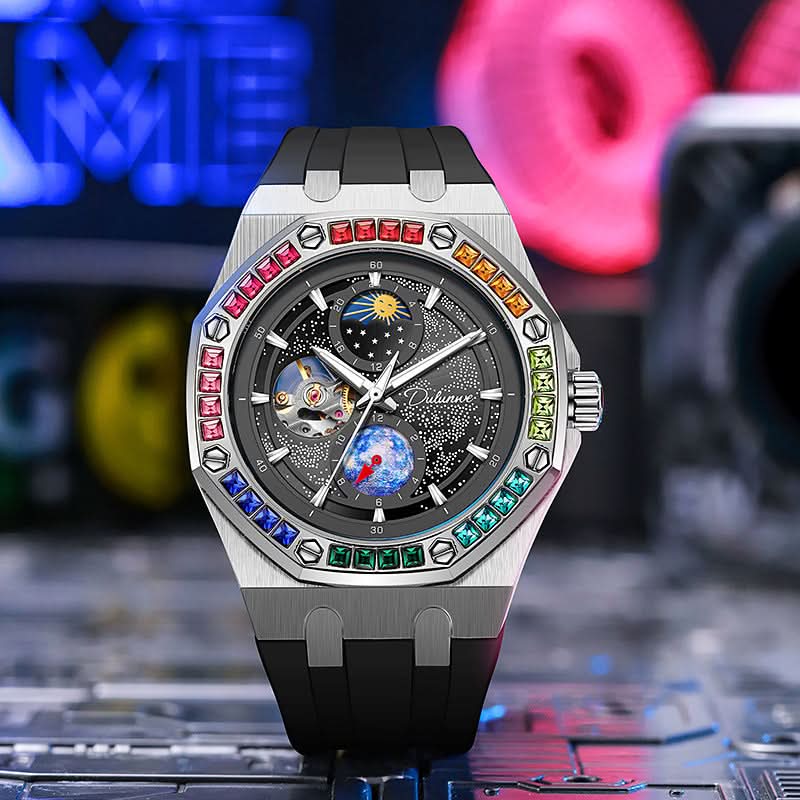 Genuine Mechanical Rainbow Starry Sky Watch